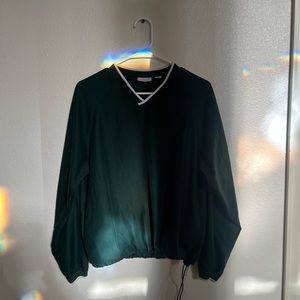 Green Scrub Long Sleeves Top Size S